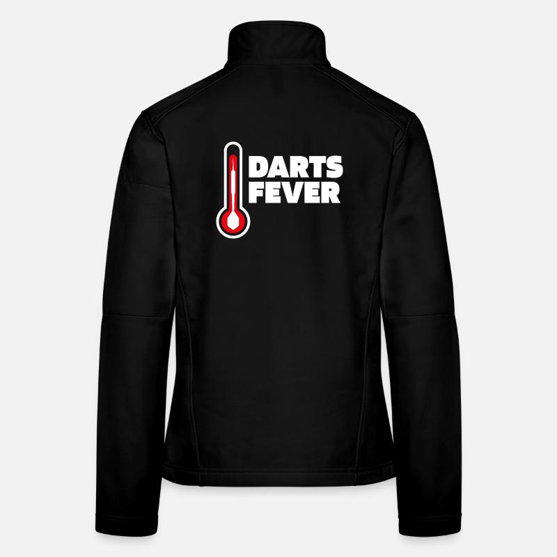 Darts Fieber Thermometer Darts Spruch Frauen Softshelljacke