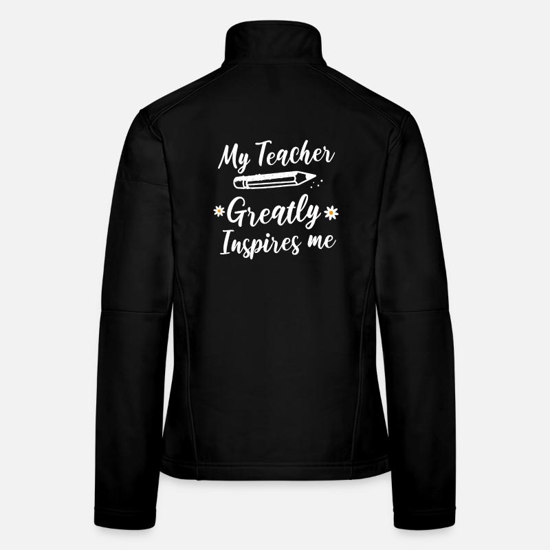 Mon professeur m’inspire beaucoup. Veste en tissu softshell Femme