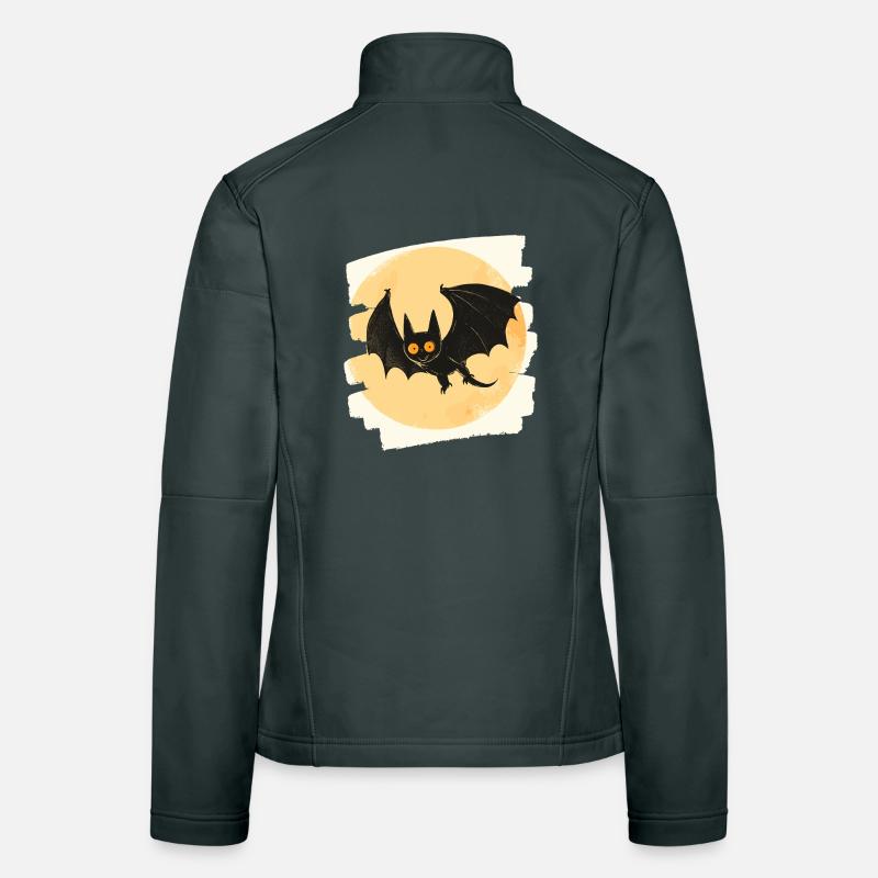 Fledermaus Retro Frauen Softshelljacke