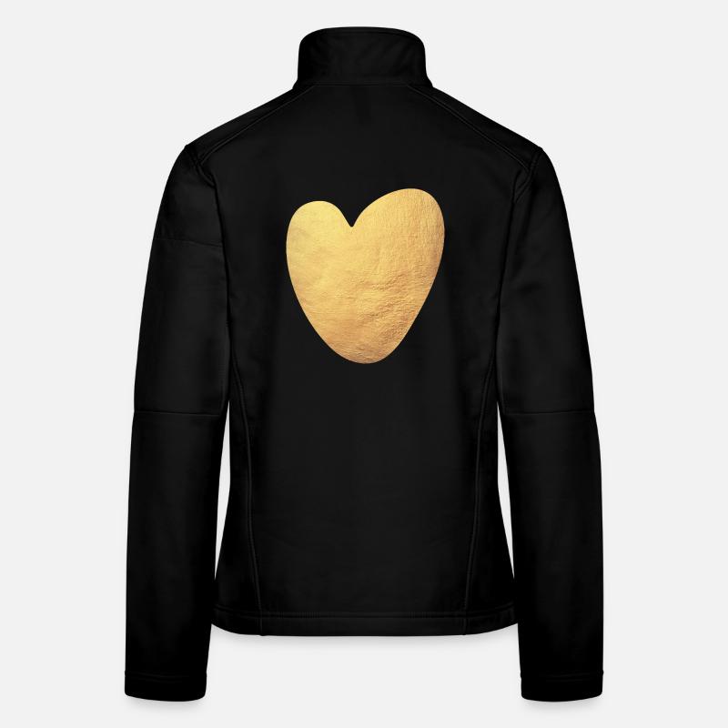 Cuore d'oro Yoga Amore Matrimonio di lusso Giacca softshell da donna