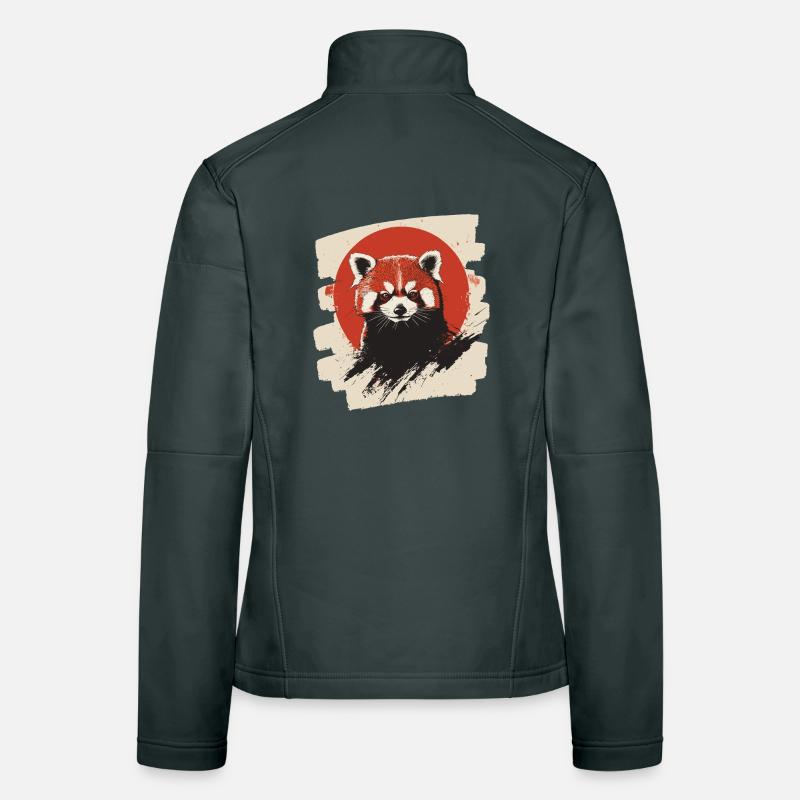 Red panda Women's Softshell Jacket