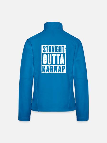 Karnap, Ruhrgebiet, Ruhrpott, Essen Karnap - Frauen Softshelljacke - Schwarz - Hinten