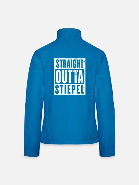 Stiepel, Ruhrgebiet, Ruhrpott, Bochum-Stiepel - Frauen Softshelljacke - Schwarz - Hinten