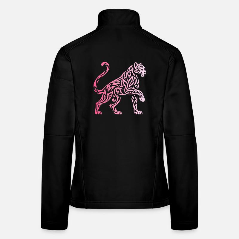 Gradient Tribal Panther Frauen Softshelljacke
