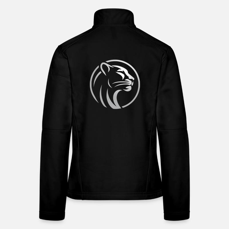 Pantherkopf - Frauen Softshelljacke - Schwarz