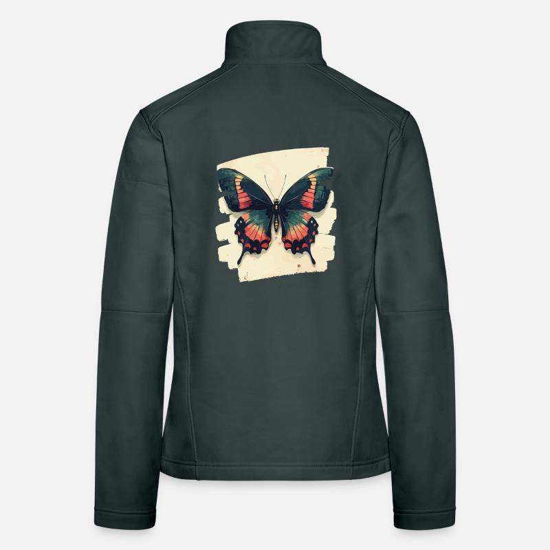 Papillon Veste en tissu softshell Femme