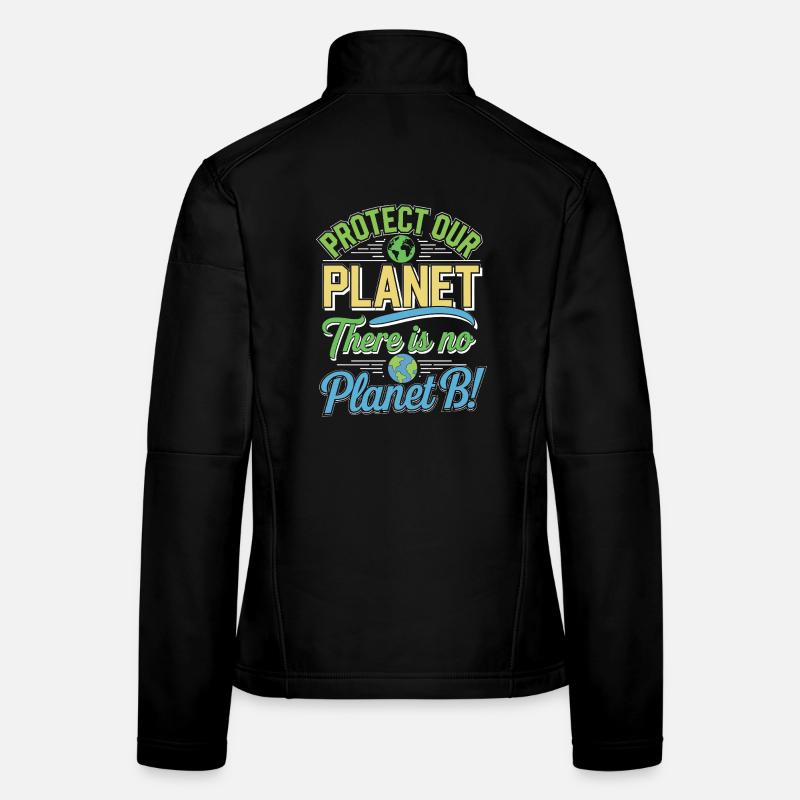 Jour de la Terre - Il n’y a pas de planète B ! Veste en tissu softshell Femme
