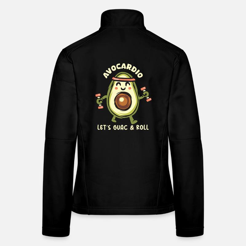 Avocardio – Allons Guac & Roll ! Symbole Veste en tissu softshell Femme