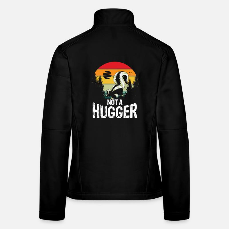 Not a hugger skunk Frauen Softshelljacke