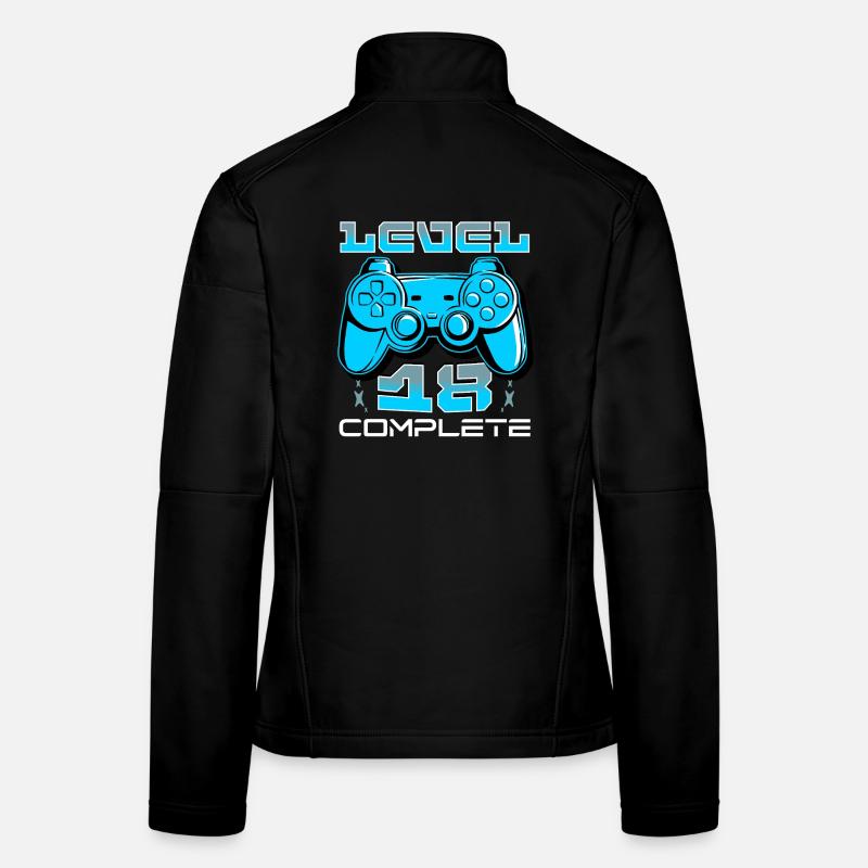 Level 18 Komplettes Gamepad Frauen Softshelljacke