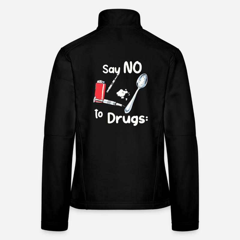 Sag NEIN zu Drogen Frauen Softshelljacke