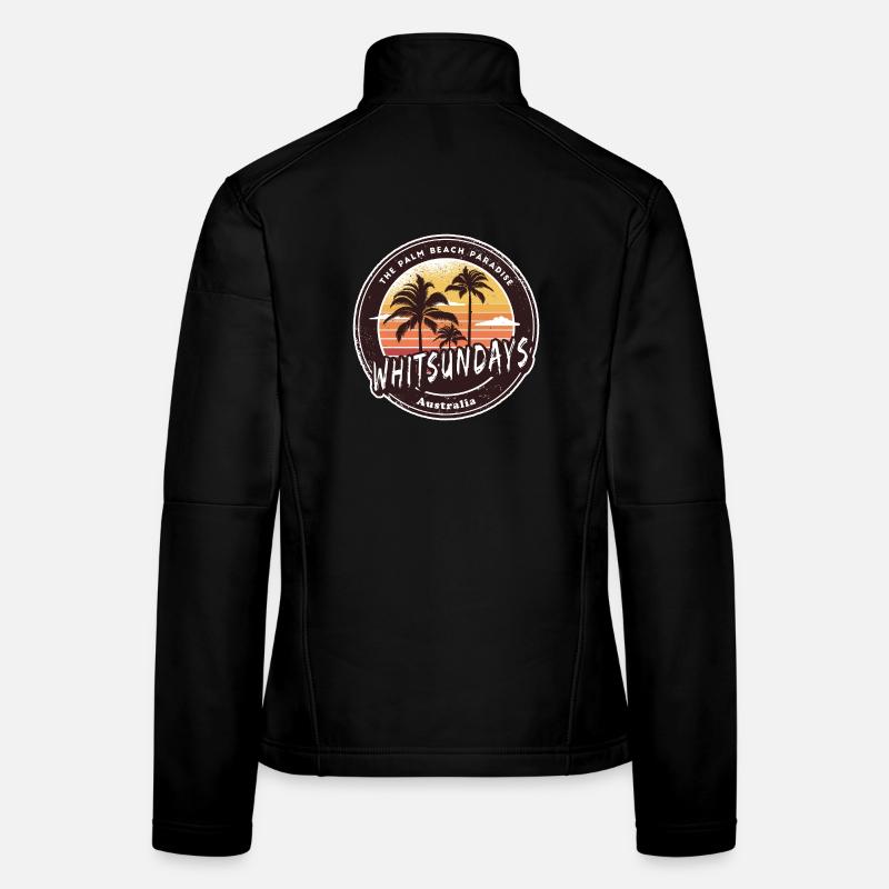 Whitsundays Australie Palmiers Design Veste en tissu softshell Femme