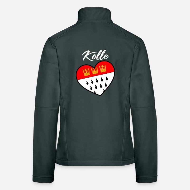 Cologne Carnaval de Cologne Alaaf Kölner Kölsch Veedel Veste en tissu softshell Femme