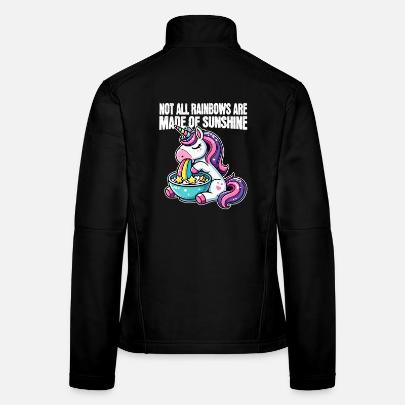 Licorne drôle – Pas tous les arcs-en-ciel Veste en tissu softshell Femme