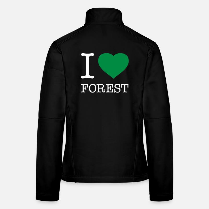 J’ADORE LA FORÊT Veste en tissu softshell Femme