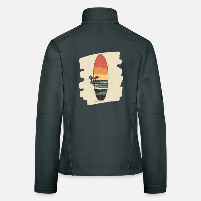 Planche de surf Veste en tissu softshell Femme
