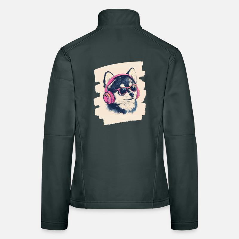Pomsky Frauen Softshelljacke