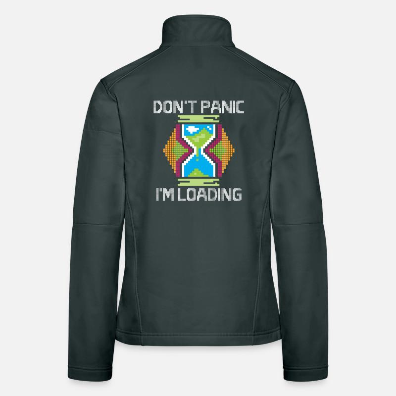 Don't Panic I ́m Loading - Retro Gamer Women's Softshell Jacket