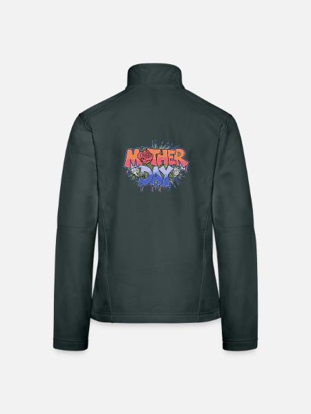 Graffiti Mother Day - Women's Softshell Jacket - black - Back