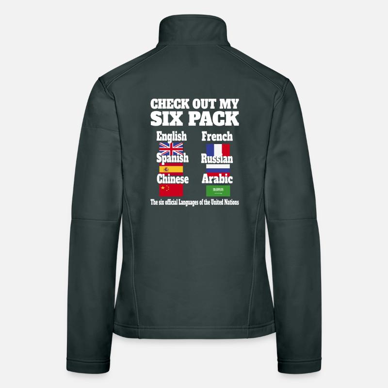 Sprachen Sixpack Frauen Softshelljacke