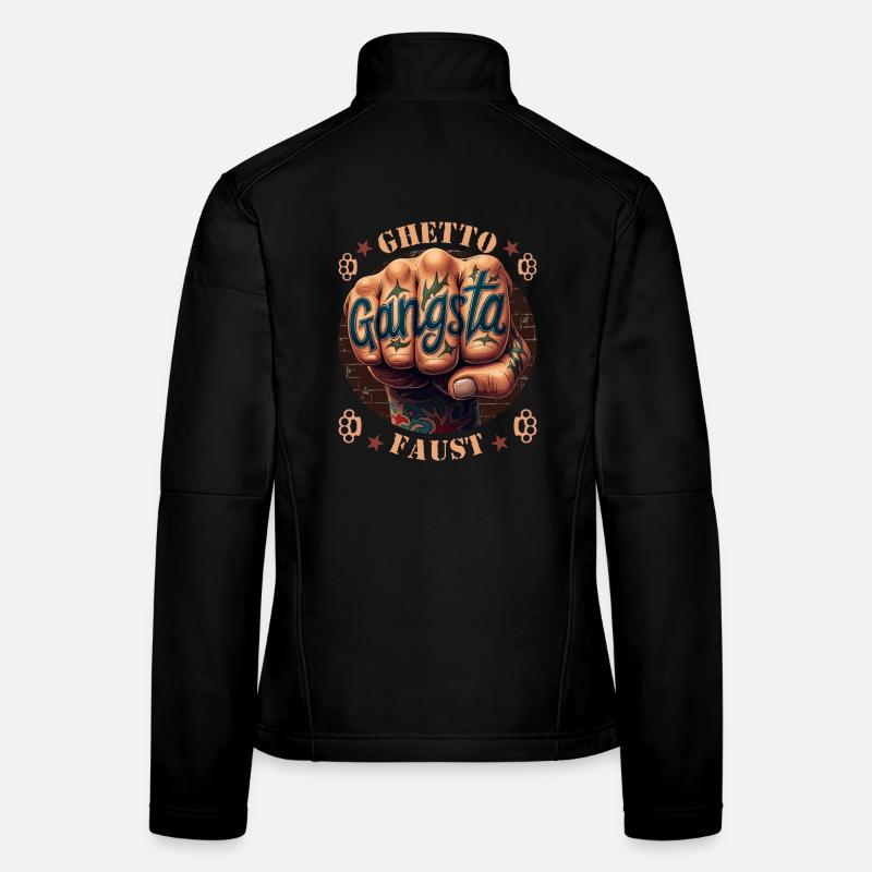 Ghetto Faust Frauen Softshelljacke