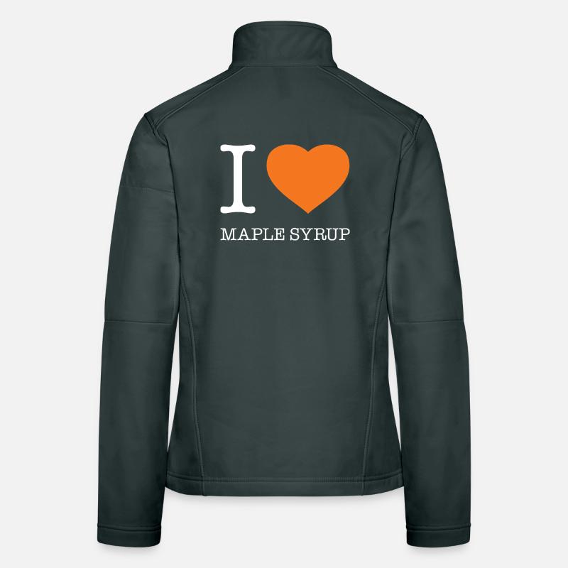 J’ADORE LE SIROP D’ÉRABLE Veste en tissu softshell Femme
