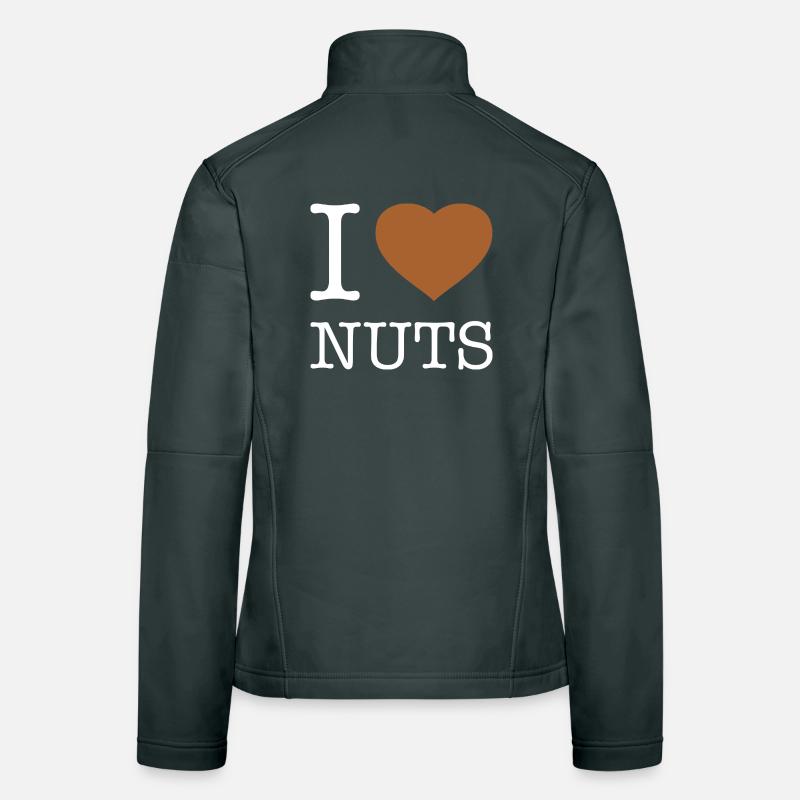 I LOVE NUTS Women's Softshell Jacket