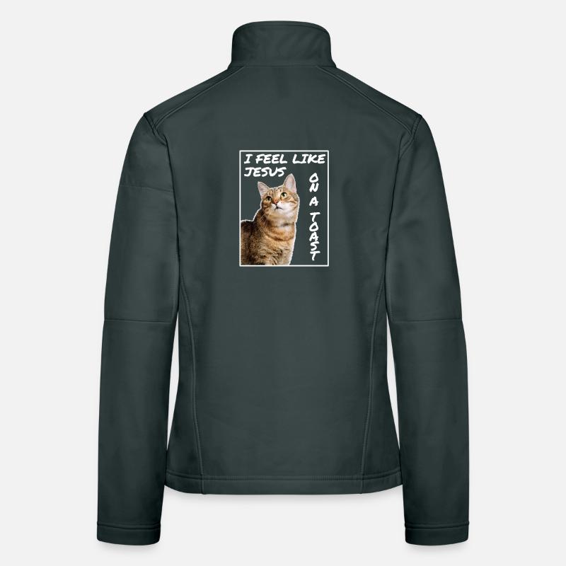 Jesus Katze Frauen Softshelljacke