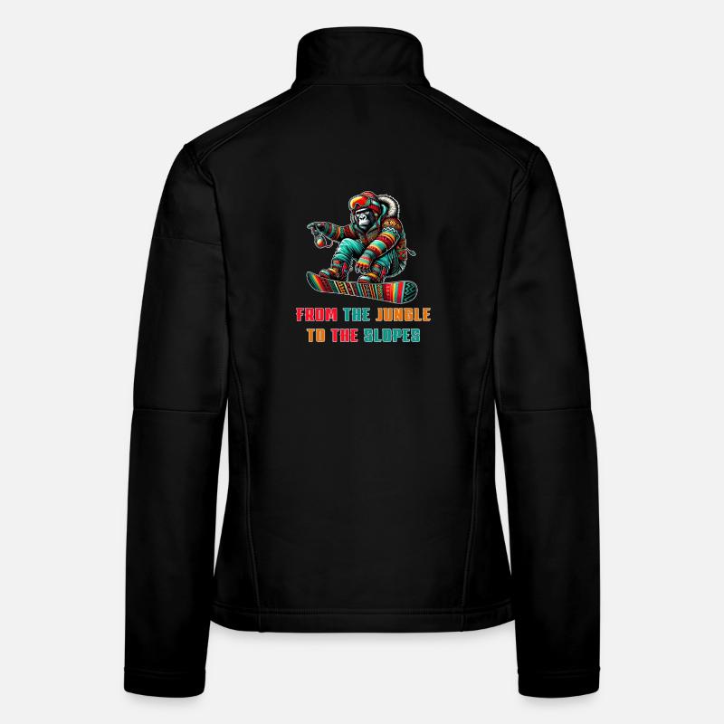 Gorilla Snowboard – Design Veste en tissu softshell Femme