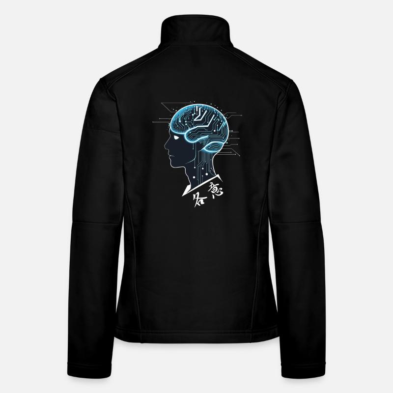 IA cérébrale Veste en tissu softshell Femme