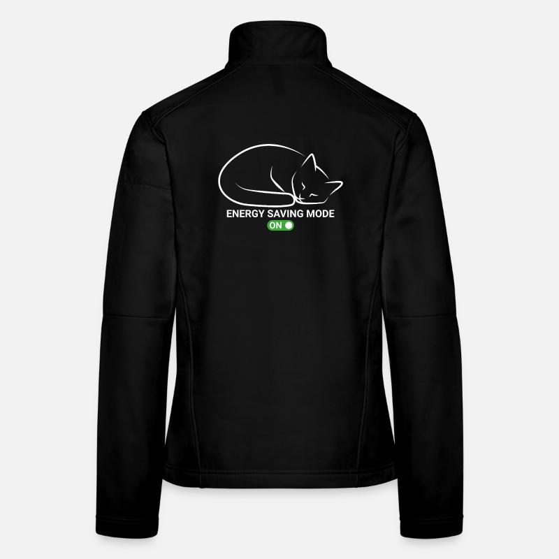 Cat in power saving mode Women's Softshell Jacket
