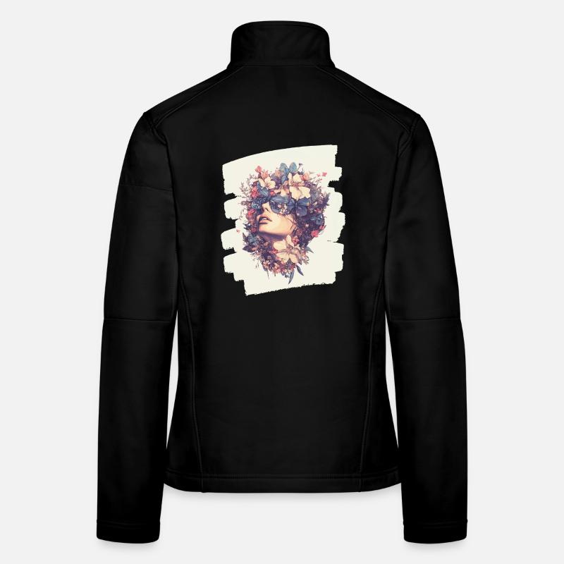 Frühling Frühlingsanfang Blumen Frauen Softshelljacke