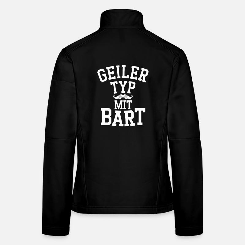 guy with beard beard barber full beard Women's Softshell Jacket