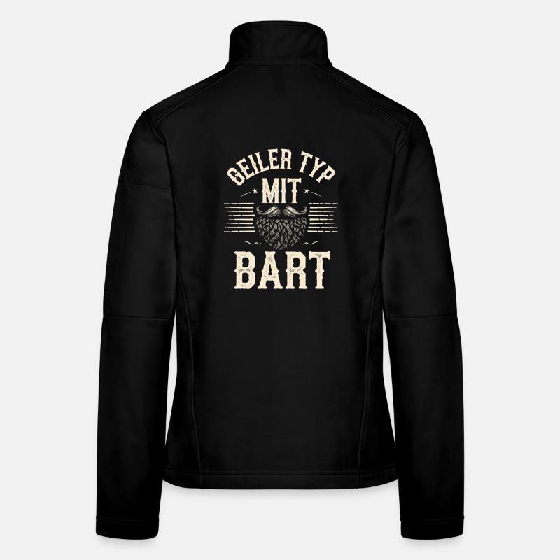 gars avec barbe barbe barbier barbe complète Veste en tissu softshell Femme