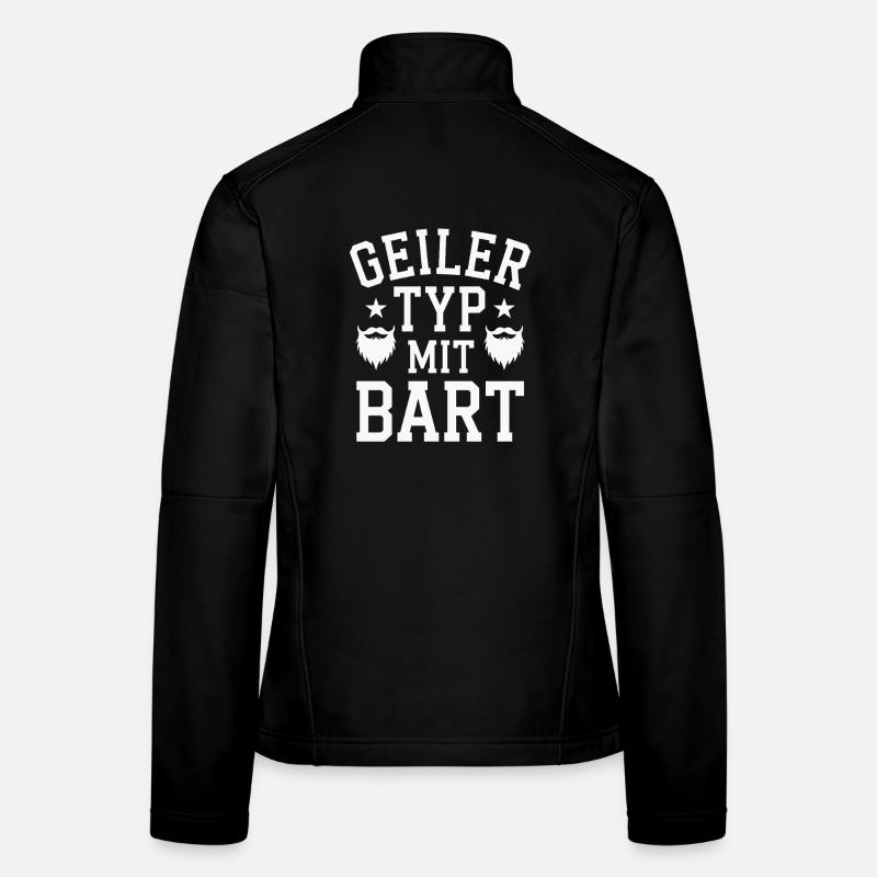 guy with beard beard barber full beard Women's Softshell Jacket
