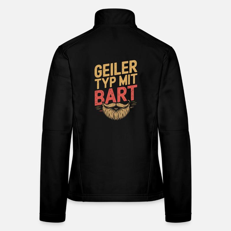 guy with beard beard barber full beard Women's Softshell Jacket