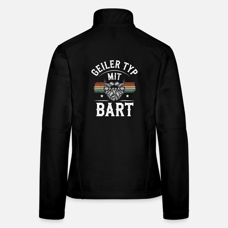 guy with beard beard barber full beard Women's Softshell Jacket