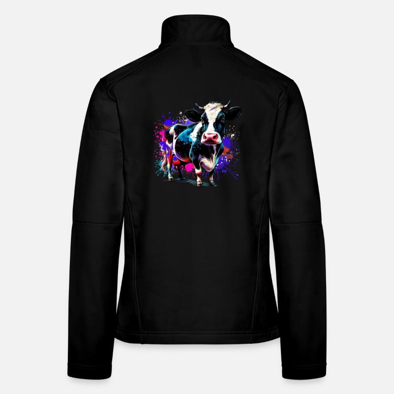 Kuh Frauen Softshelljacke