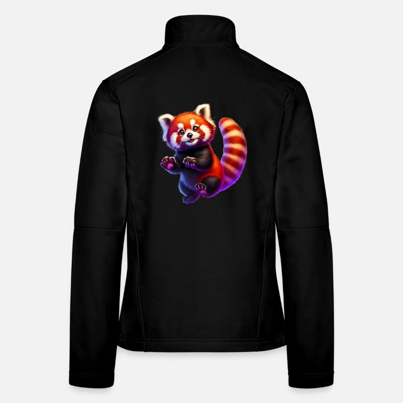 Petit panda Veste en tissu softshell Femme