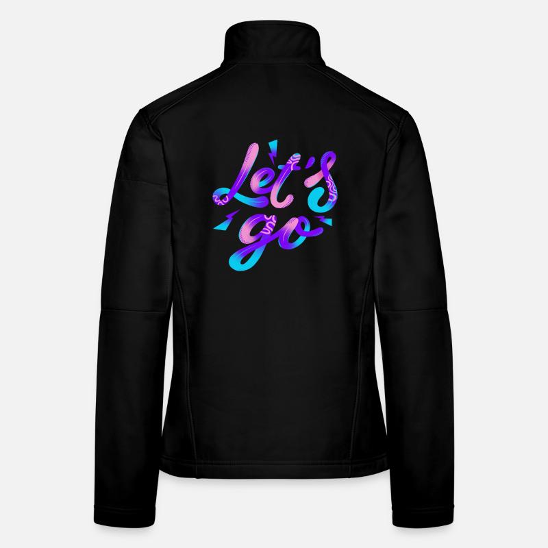 Let’s Go – Neon Power - Frauen Softshelljacke - Schwarz