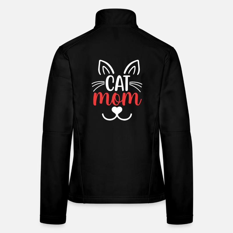 Maman chat Veste en tissu softshell Femme