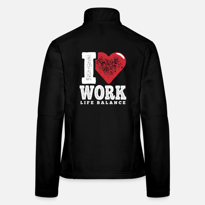 I Love Work-Life-Balance Frauen Softshelljacke