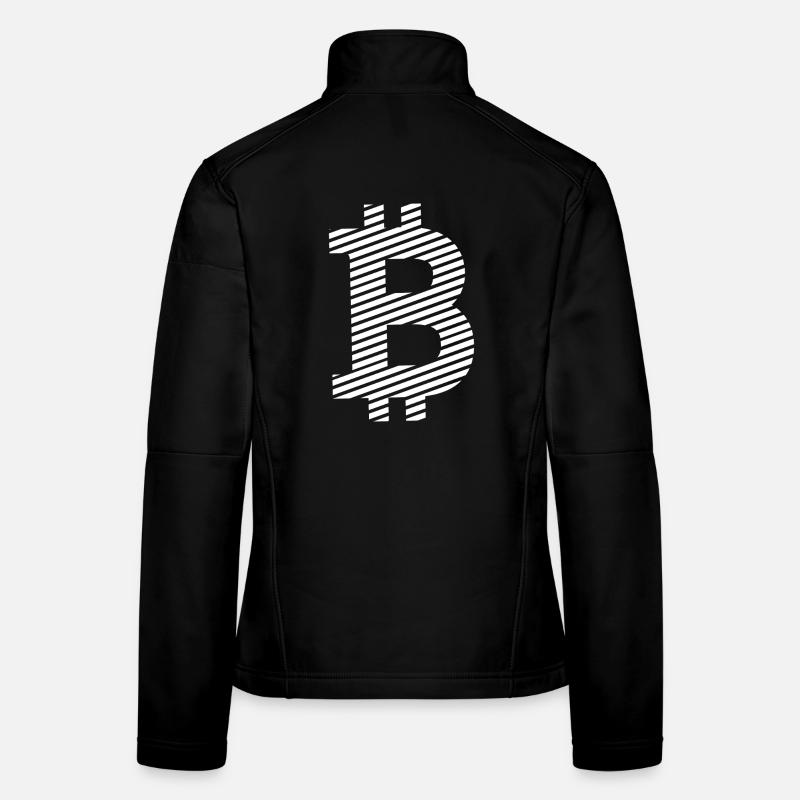 Bitcoin Symbol – Minimal Crypto Design Frauen Softshelljacke