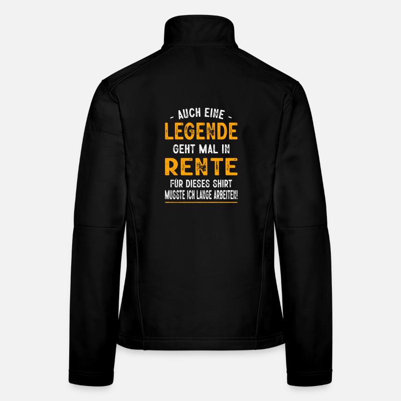 Rente Geschenk Abschied Rentenantritt Ruhestand Frauen Softshelljacke