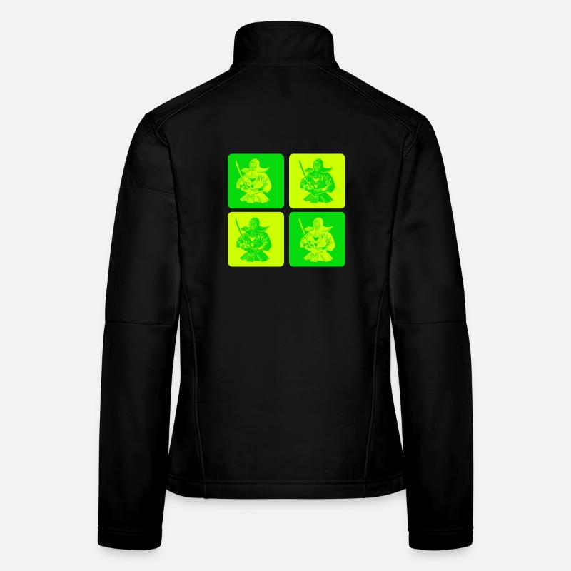 Pop Art Kendo Samurai Women's Softshell Jacket