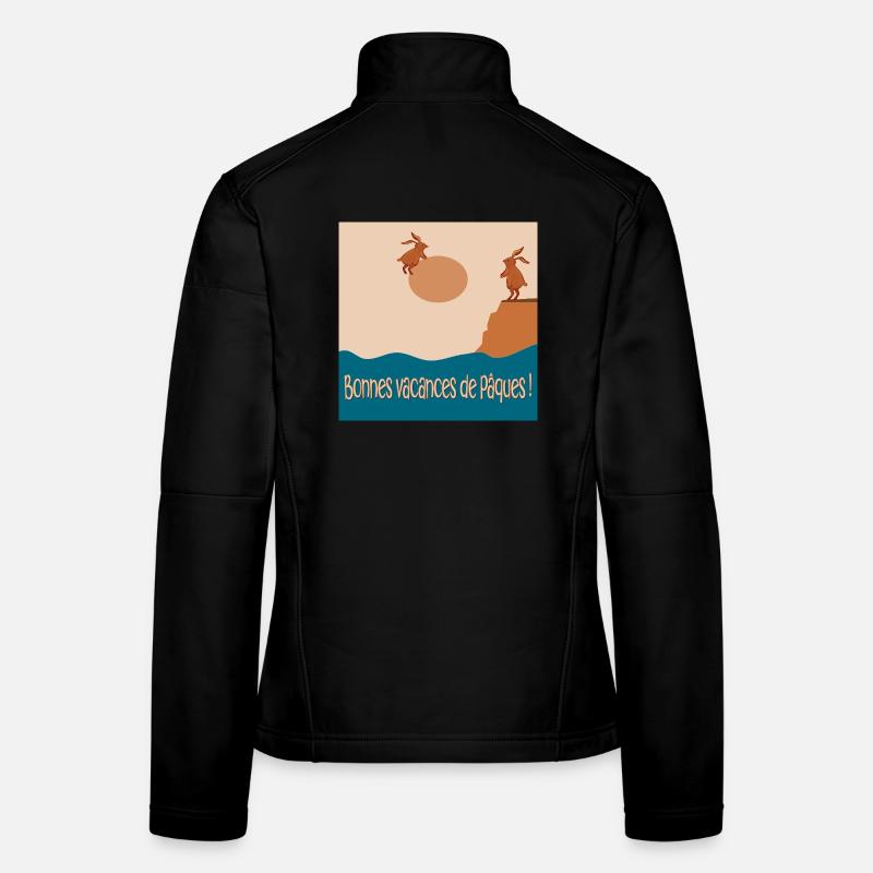 Bonnes vacances de Pâques Veste en tissu softshell Femme