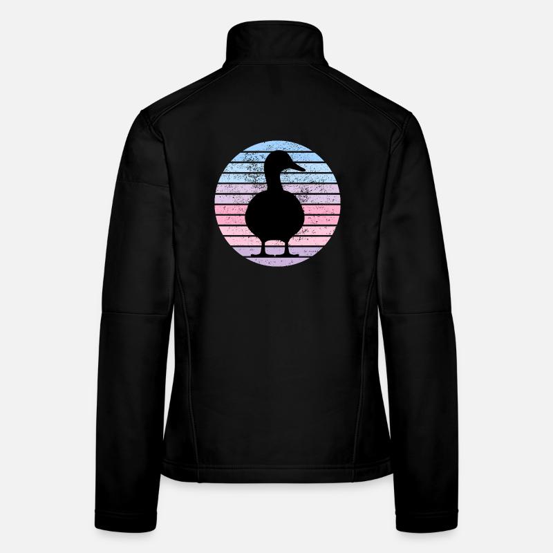Vintage Duck - Frauen Softshelljacke - Schwarz