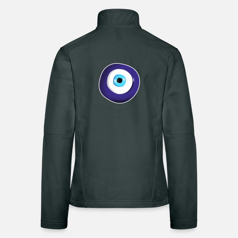 evil eye symbol Women's Softshell Jacket
