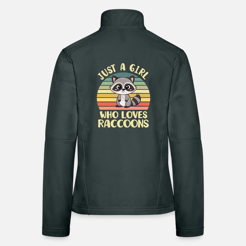 Waschbär Frauen Softshelljacke