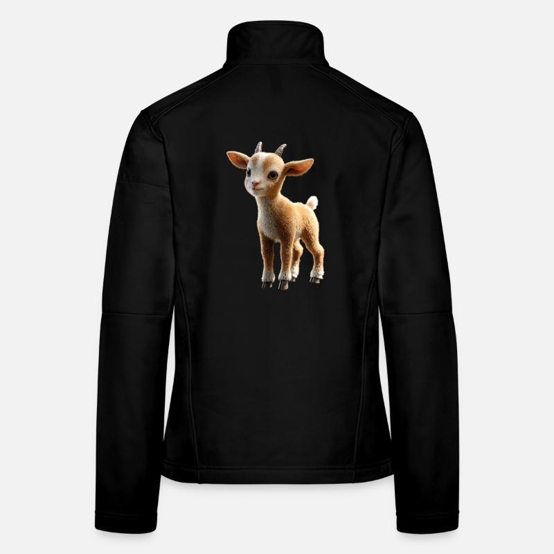 Chèvre Chèvre domestique Capricorne Chèvre Chèvre Chèvre mignonne Veste en tissu softshell Femme